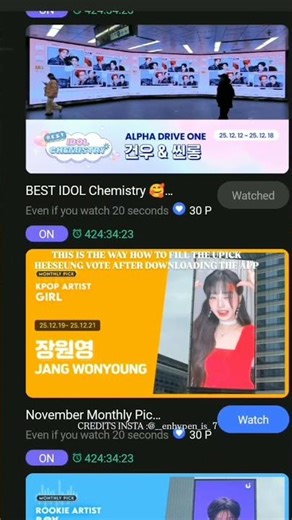 UPICK APP Voting Tutorial#bringheeseungback#enhypen#heeseung#kpop#viral#trending