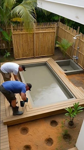 Ultimate Backyard Transformation: DIY Mini Pool Build! 🛠️🏊‍♂️
