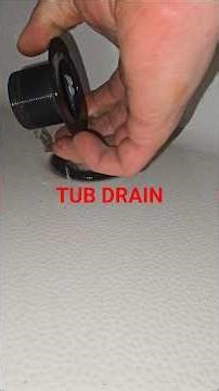 Removing and Installing tub drain #water #diy
