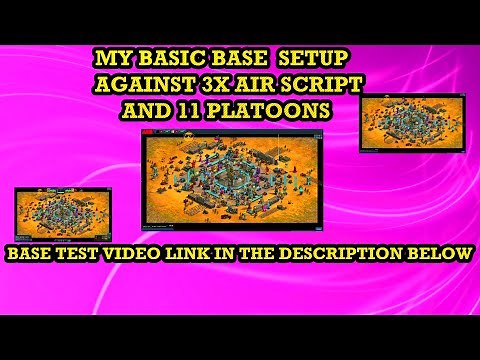 WAR COMMANDER - MY BASIC BASE SETUP AGAINST 3 AIR SCRIPT ATTACK & 11 TOONS