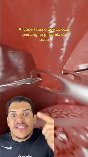 Piercing na ÚVULA 😱⚰️ #anatomiaplena