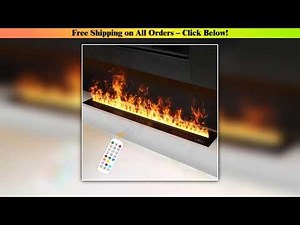 Water Atomized Fireplace Intelligent LED Virtual 3D Flame Humidifier Water Steam Electric