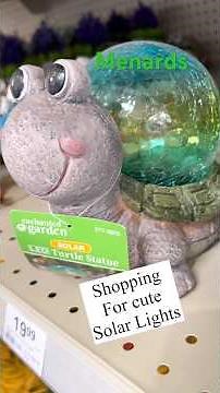 SHOPPING FOR CUTE SOLAR LIGHTS FOR THE BACKYARD MENARDS GARDEN CENTER #gardencenter #solarlights