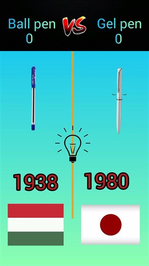 Ball pen vs gel pen ❓ #ballpen #gelpen #comparison