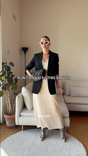 STOP scrolling! This H&M blazer outfit is the most wanted fall look right now 🔥 #fashionfinds