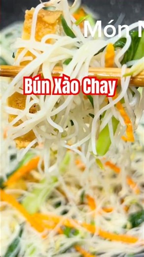 Cách Làm: Bún Xào Chay không bị dính, gãy | #bunxaochay