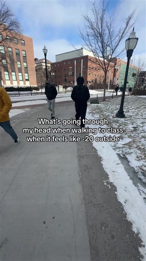 Extreme cold warning and we still have class😩 #minnesota #extremeweather #umn