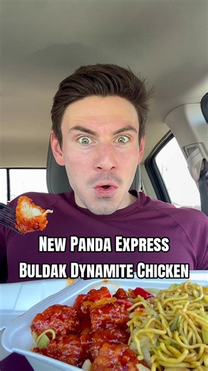 New Panda Express Buldak Dynamite Sweet & Sour Chicken Review #foodreview #fastfood #mukbang #fyp #pandaexpress