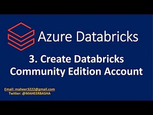 3. Create Databricks Community Edition Account