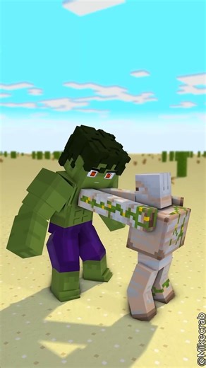 Minecraft Steve SHOCKED Hulk! 😱 Epic Transformation | THE GAMER 17 | #shorts #minecraft