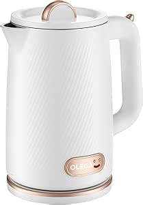 OLEGA Electric Kettle - 1500W Electric Tea Kettle 1.8L Stainless Steel Inner Electric Kettles for Boiling Water Auto Shut Off Boil-Dry Protection Electric Water Kettle for Coffee Tea