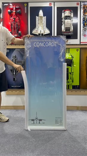 Lego Concorde Aircraft Photo Frame ❤️❤️❤️ ... #lego #legoframe #legowall | Lego show