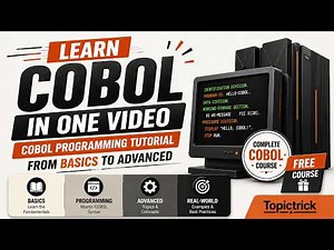 Learn COBOL in One Video | COBOL Programming Tutorial: From Basics to Advanced | Free COBOL Course