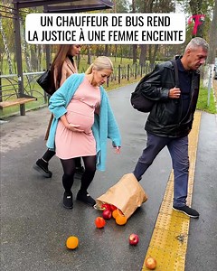 Un chauffeur de bus aide une femme enceinte qui a manqué le bus | Fabiosa France