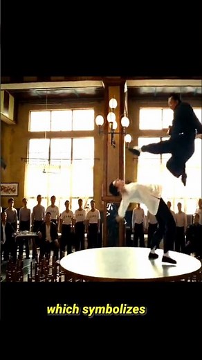 The fight between Ip Man and Master Hung.