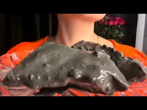 Wet Chalk and Dry Chalk Crunch With Black Clay Paste 🤤