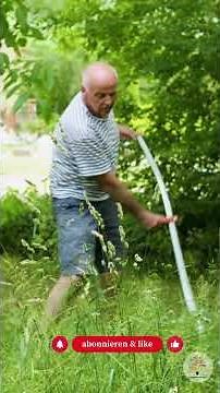 Flower meadow overgrown with grass? The solution in 30 seconds (no panic) - Garden expedition #sh...