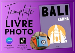 Bali - Modèle Canva de livre photo - Album Photo - Etsy France
