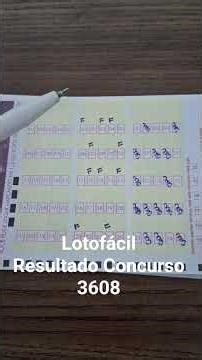 Lotofácil Resultado Concurso 3608
