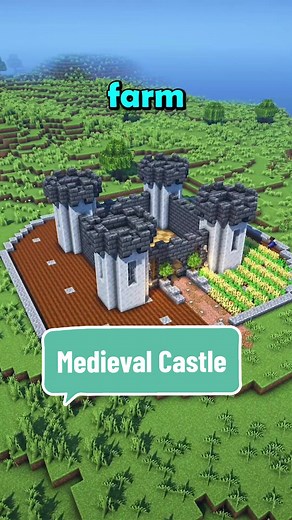 Minecraft Medieval Castle 🏰 #minecraft #minecrafttutorial #minecraftbuilding #fypシ