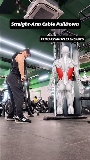 Straight Arm Cable Pulldown | Muscles Worked & Proper Form 💪