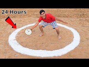 Living 24 Hours Straight in a Circle Challenge | 24 घंटे इस से बाहर नहीं आ सकता | Very Hard