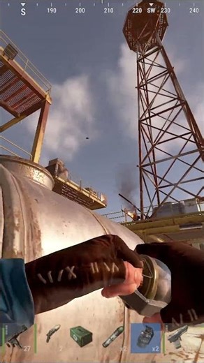 They thought they looted the oilrig, until i found this... #rust #rustpvp #rusthighlights