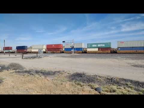 Monster EB BNSF Port Stack Train At Hodge CA! #bigbossrailfanner