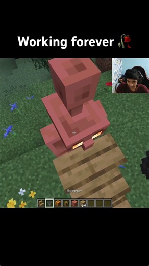 Working forever in Minecraft #minecraft #shorts