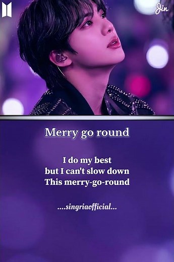 🐹🐰방탄소년단 'Merry go round song' Lyrics[Chorus]&[Post-Chorus: V, Jimin, Jung Kook, Jin]22.May.26🐥🐻