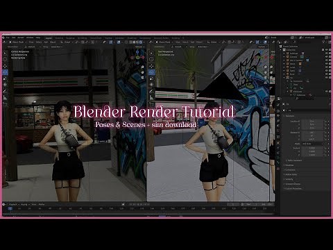 The Sims 4 | BLENDER RENDER TUTORIAL ♡ SCENES + POSES | ❀