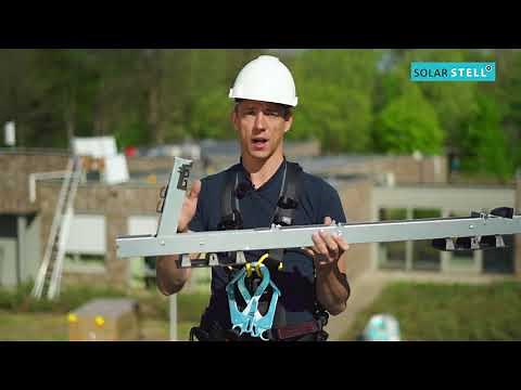 Solarstell Connect solar panel mounting system for flat roofs