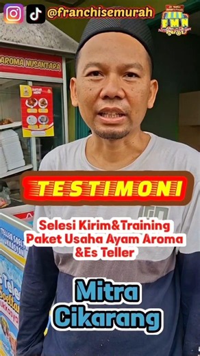 PAKET USAHA FRANCHISE KEKINIAN AYAM GEPREK,FRIED CHICKEN,AYAM AROMA&ES TELLER