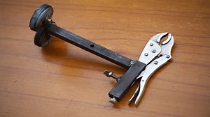 Amazing idea! Homemade Vice Grip Plier holder with magnet