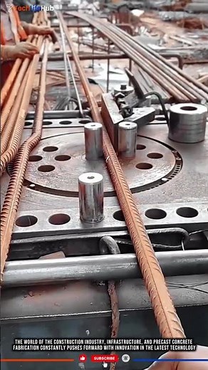 Innovation Technology Automatic Rebar Bending Machine: Bending for Construction Structures #tech