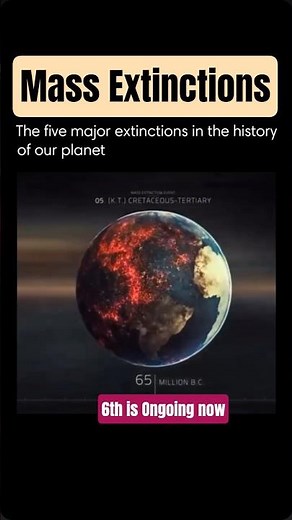 Mass Extinctions Explained #earthscience #upsc #shorts #thegeoecologist