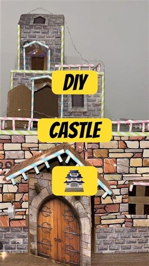 DIY Castle your style #diy #diycrafts #usa #shorts #castle #cardboardcrafts