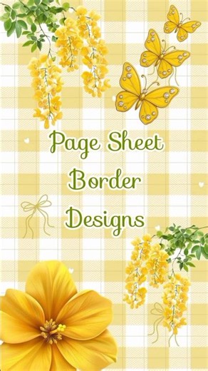 3 Simple Drawing Border Design for Project Front Page ✨Beautiful Drawing Ideas for Title Page Design