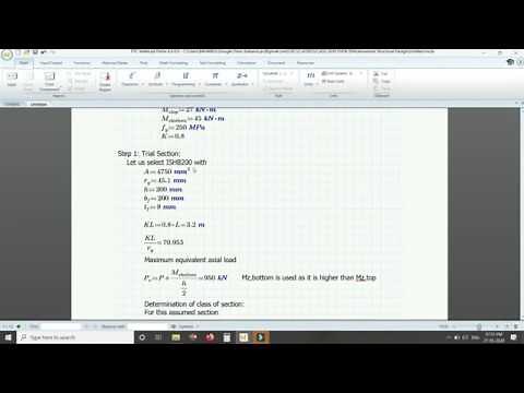 Design of Beam Column- Design of steel structure