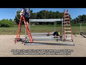 Atlas Boat Lifts 5,000 lb. Capacity Manual Cable Lift Assembly