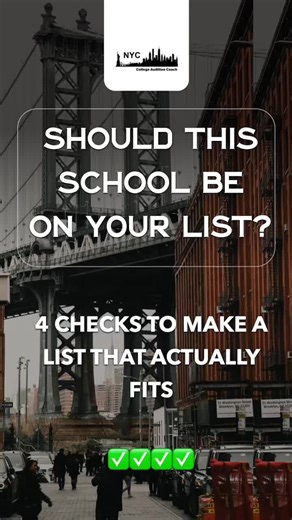 4 Essential Checks for Your College List