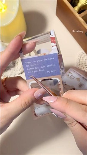 💙블루 감성 좋아하면 무조건 봐야됨✨ 책갈피 꾸미기 #diy #bookmark #collage #북마크 #책갈피 #sticker #journaling #scrapbooking