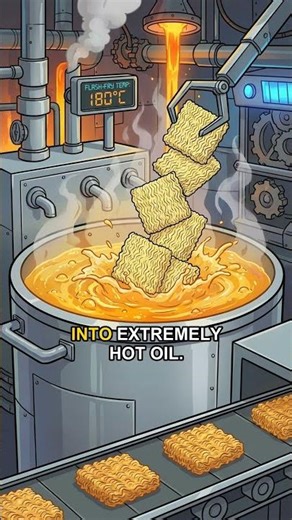 How do they flash-fry noodles without burning?