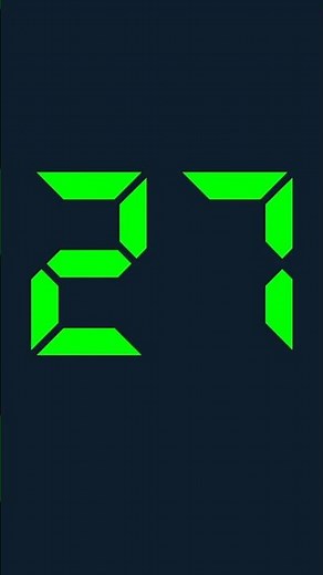 27 seconds digital timer