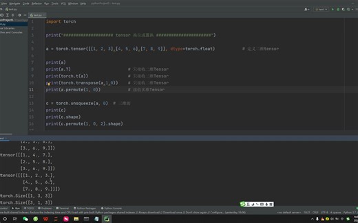 2.7.tensor 换位或置换