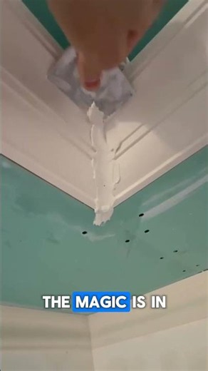 The Secret to Flawless Crown Molding! 🛠️ #diy