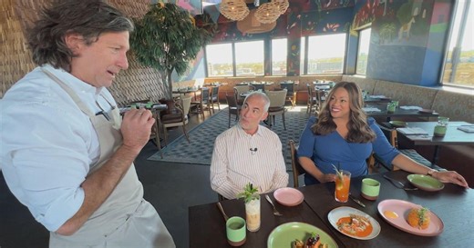 Lush murals and Latin dishes blur the line between indoors and out at Cimera in Denver