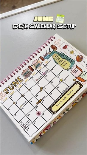 June Desk Calendar Setup | Alicia Souza Monthly Routine 📅🌼 #shorts #athiraunnikrishnan