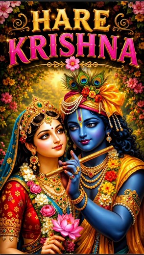 Radha Krishna’s Blessings Bring Hope & Positivity 🦚💙🙏 #harekrishna #radhakrishna #shorts