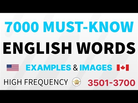 Master 50 English words everyday | Daily life 7000 High Frequency English Words - Images & Examples